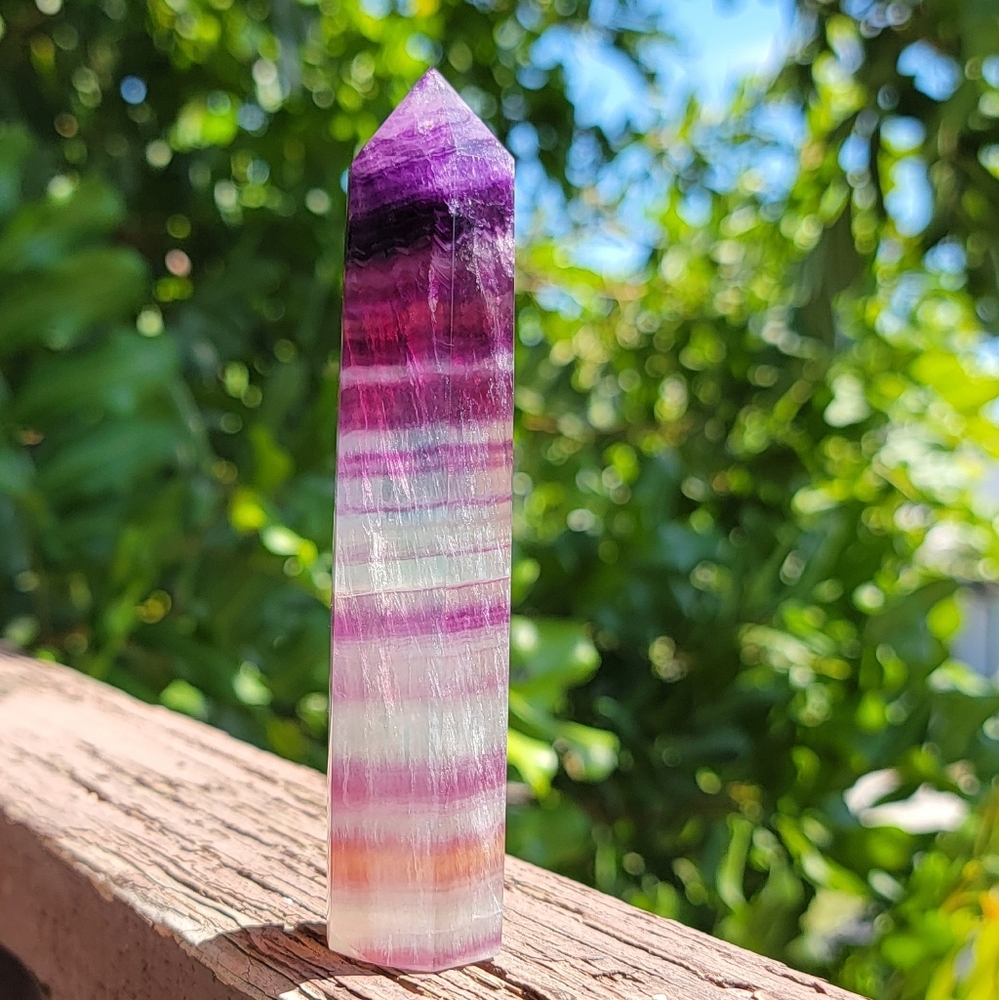 NEW 5" - 185g CANDY FLUORITE TOWER